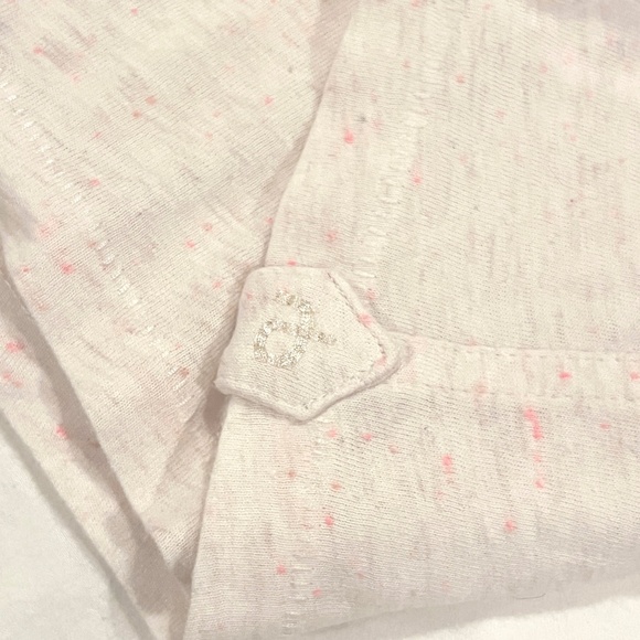 Rag and Bone white with pink speckles T shirt - size L - Picture 1 of 6